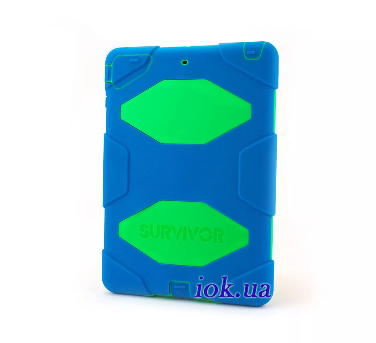 Чехол Griffin Survivor для iPad Air, синий с зеленым