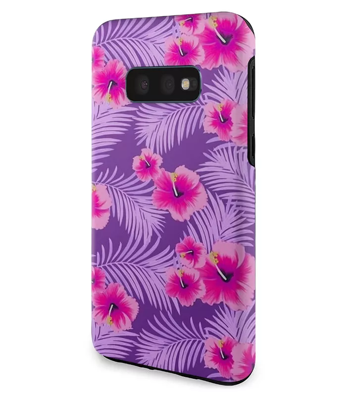 Samsung Galaxy S10e гибридный противоударный чехол LoooK с картинкой - Тропические цветочки