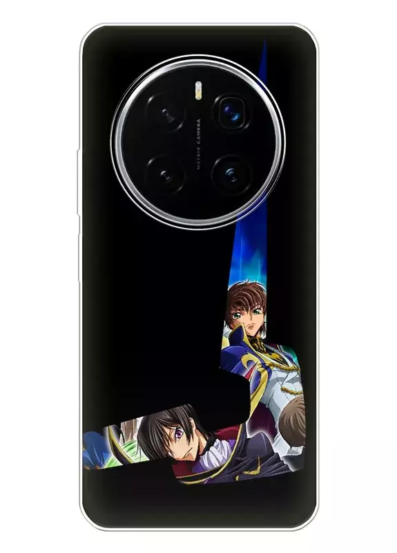 Бампер для Huawei Honor Magic 7 Pro из силикона - Code Geass Лелуш и Судзаку