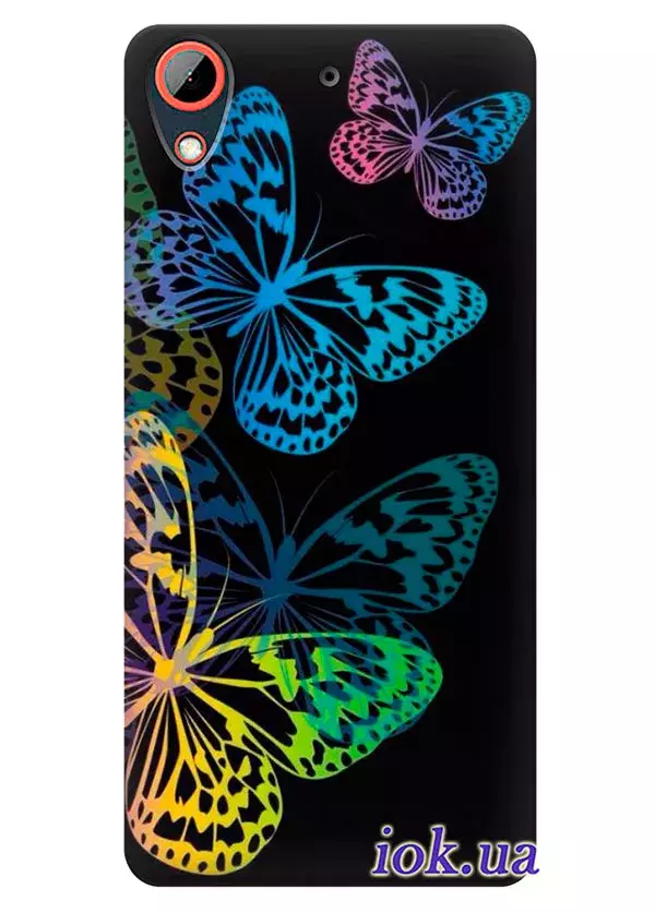 Чехол для HTC Desire 628 - Бабочки