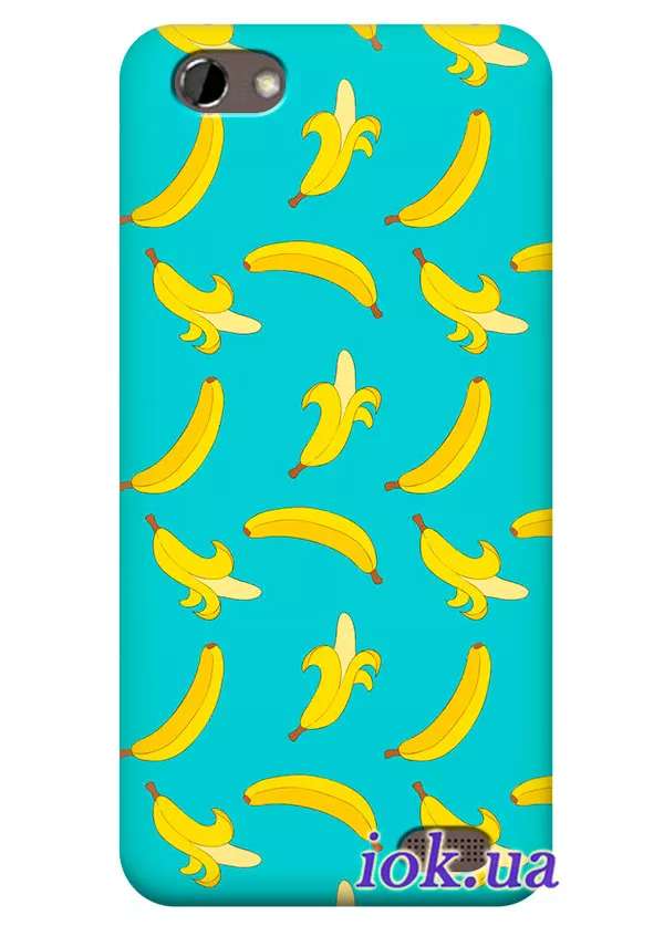 Чехол для HTC One V - Бананы