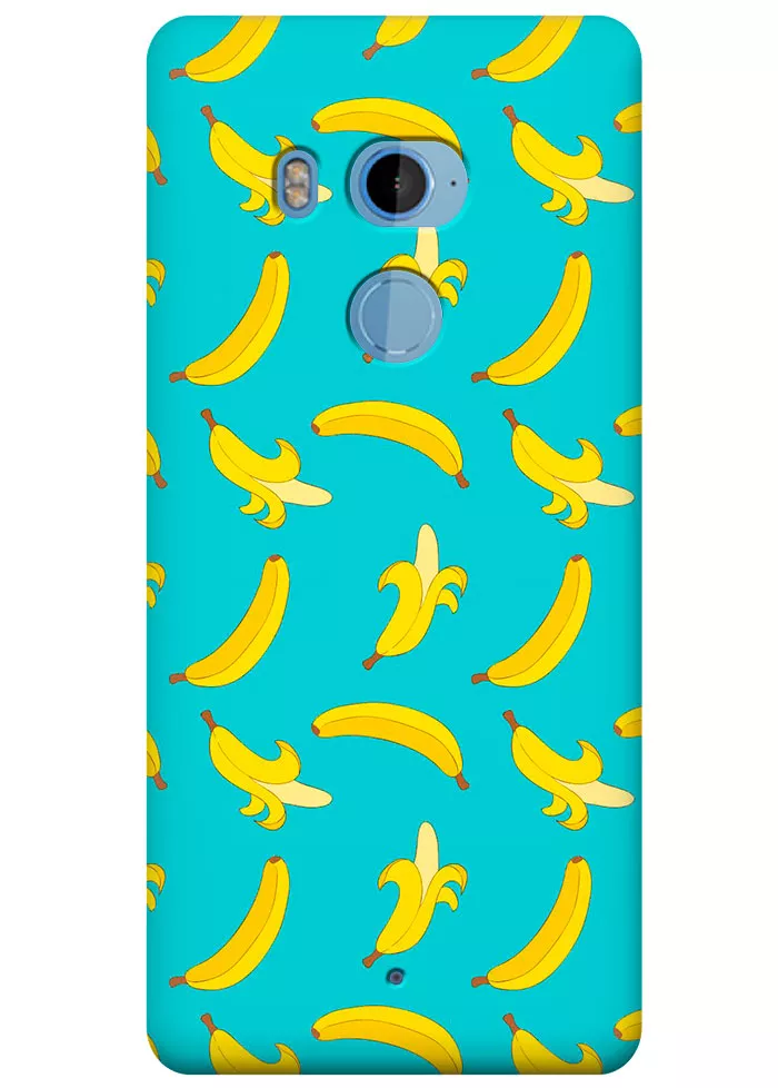 Чехол для HTC U11 Plus - Бананы