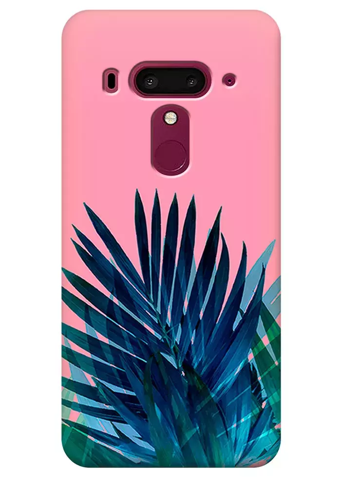 Чехол для HTC U12 Plus - Тропические листья