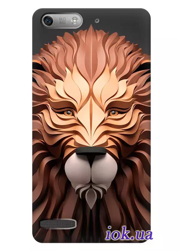 Креативный чехол для Huawei Ascend G6 с рисунком льва