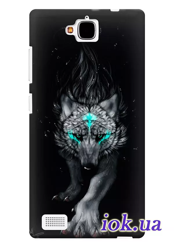 Чехол для Huawei Honor 3C Lite - Волк