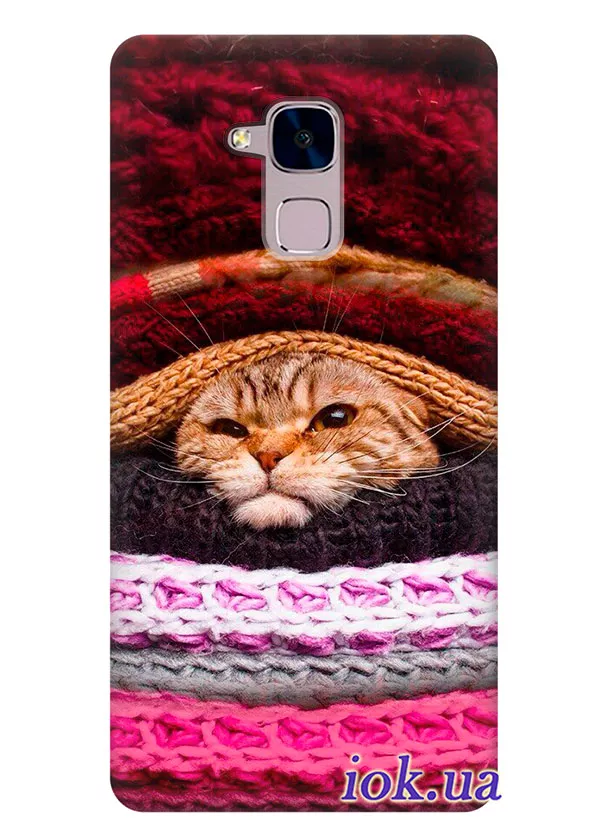 Чехол для Huawei GT3 - Недовольный кот