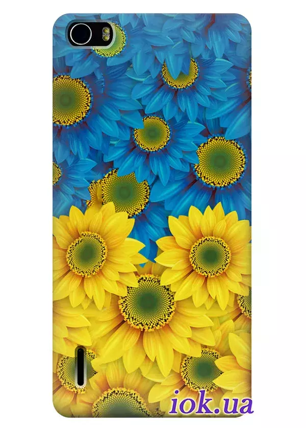 Чехол для Huawei Honor 6 - Цветы Украины
