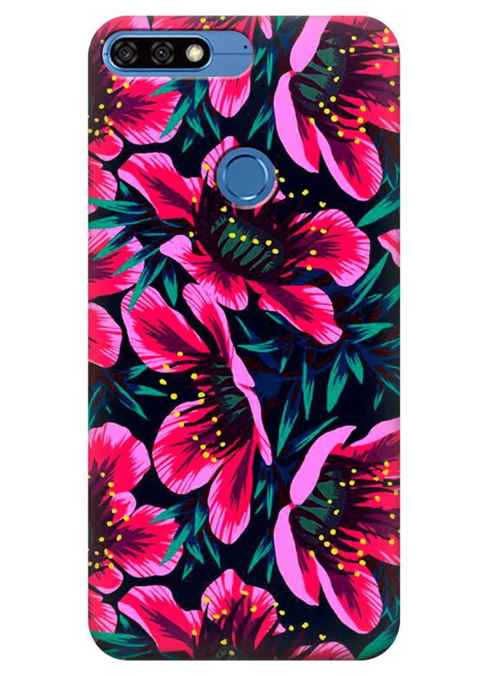 Чехол для Huawei Honor 7A Pro - Цветочки