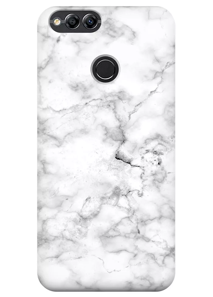 Чехол для Huawei Honor 7X - Белый мрамор