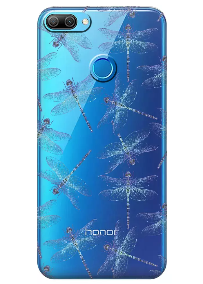 Чехол для Huawei Honor 9i - Голубые стрекозы