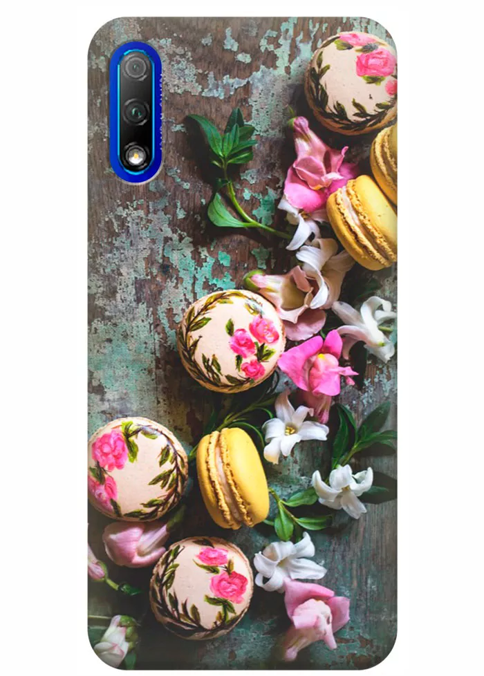 Чехол для Huawei Honor 9X - Цветочные макаруны