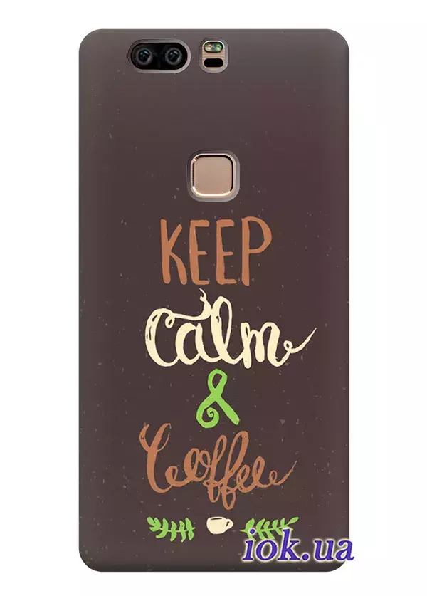 Чехол для Huawei Honor V8 - Keep Calm and Coffe