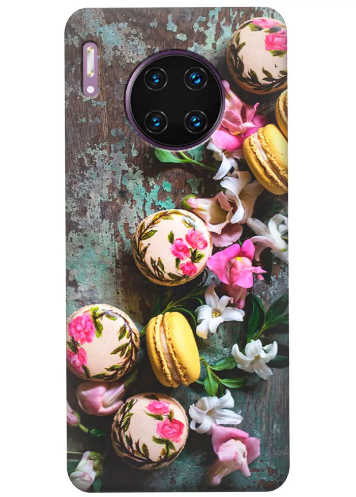 Чехол для Huawei Mate 30 Pro - Цветочные макаруны