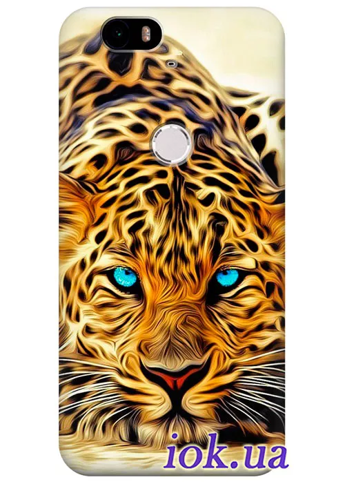 Чехол для Huawei Nexus 6P - Леопард