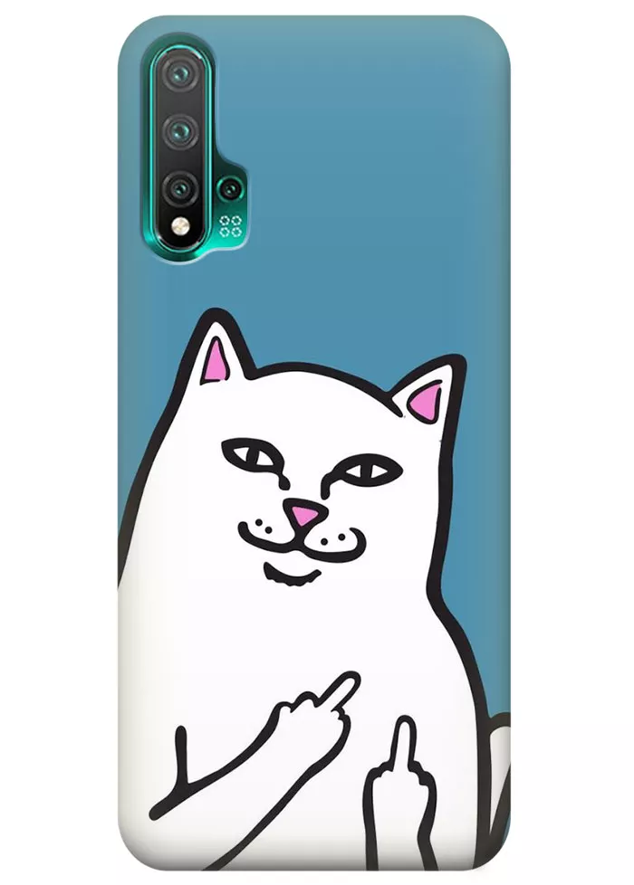Чехол для Huawei Nova 5 - Кот с факами