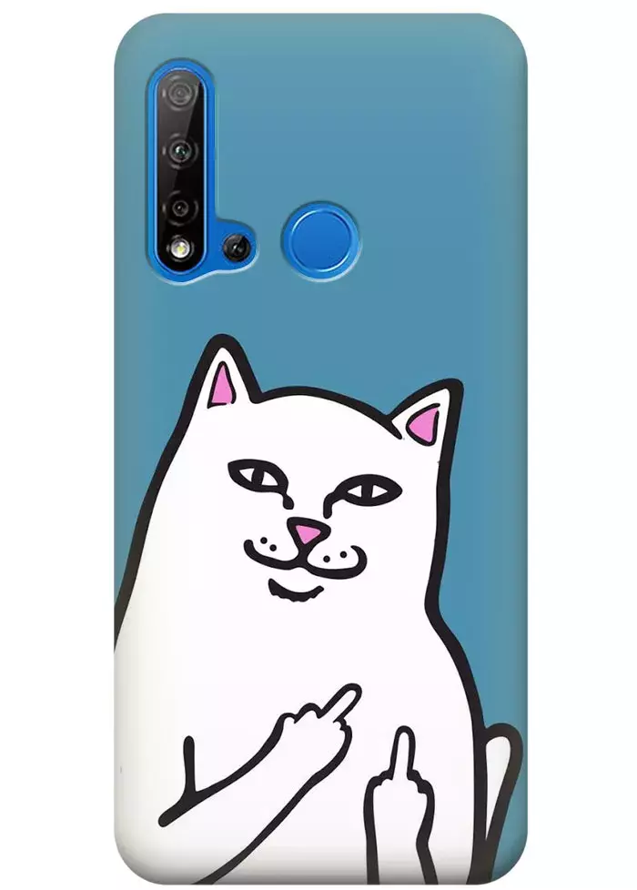 Чехол для Huawei Nova 5i - Кот с факами