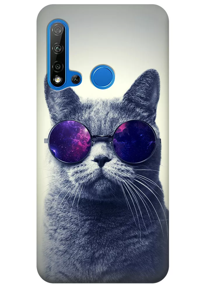Чехол для Huawei Nova 5i - Кот в очках