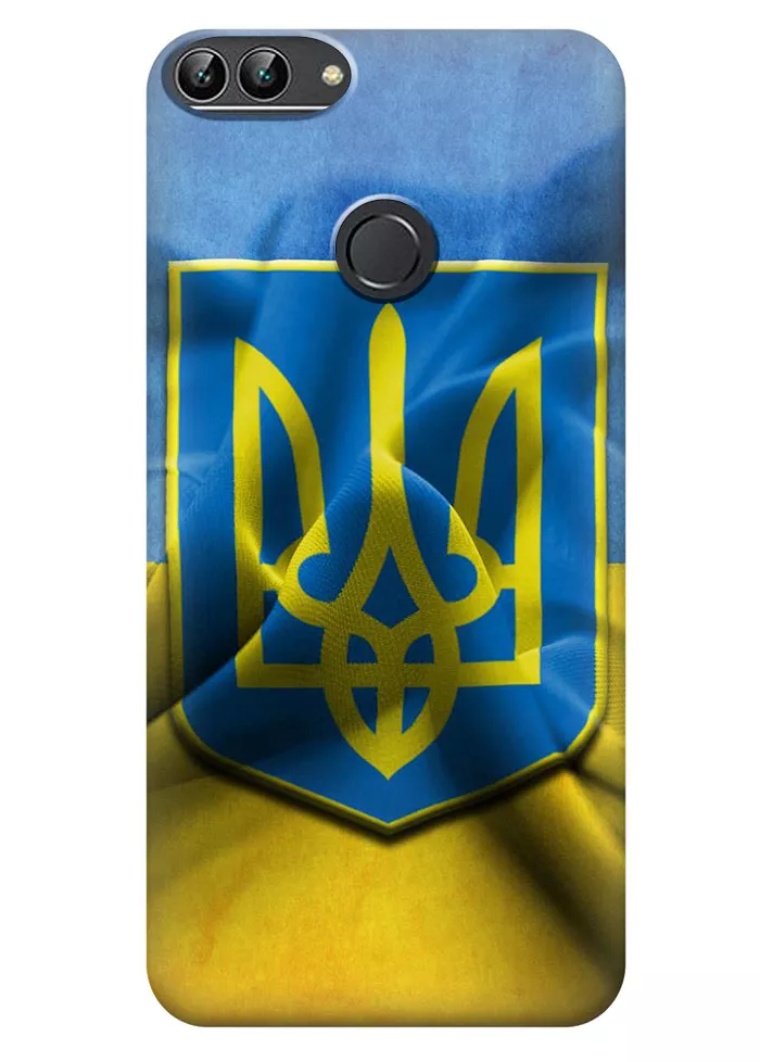 Чехол для Huawei P Smart - Флаг и Герб Украины