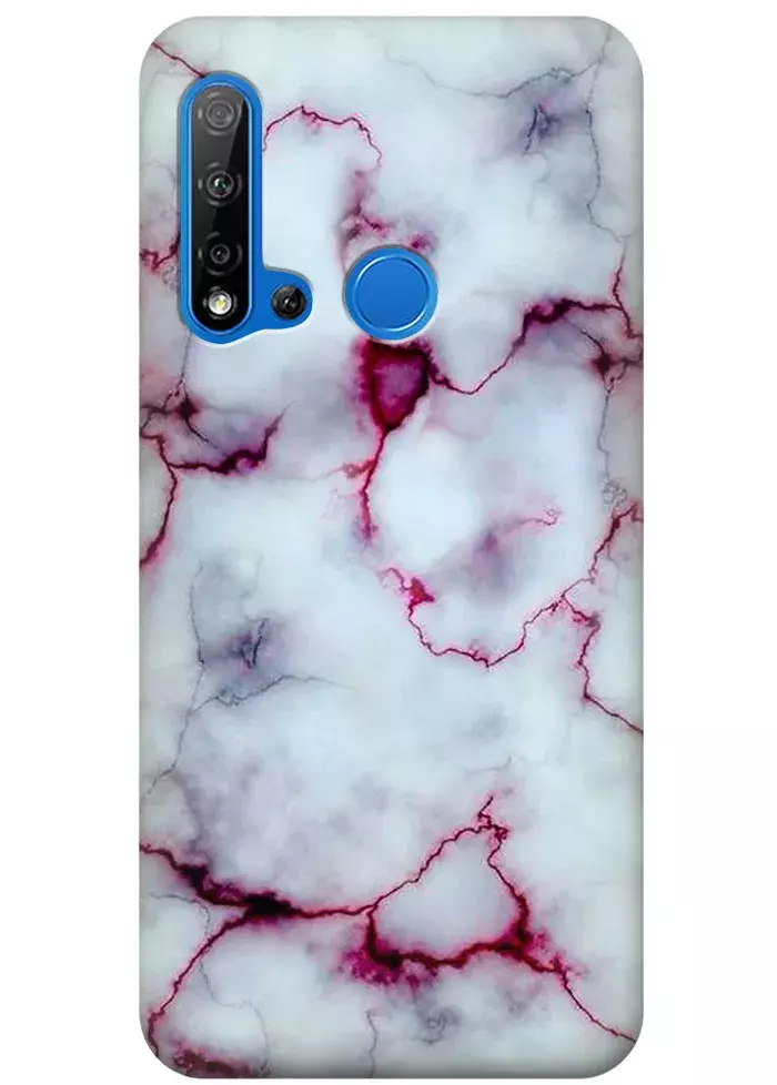 Чехол для Huawei P20 Lite (2019) - Розовый мрамор