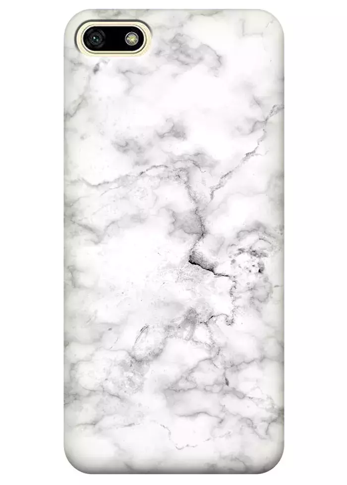 Чехол для Huawei Y5 Lite 2018 - Белый мрамор