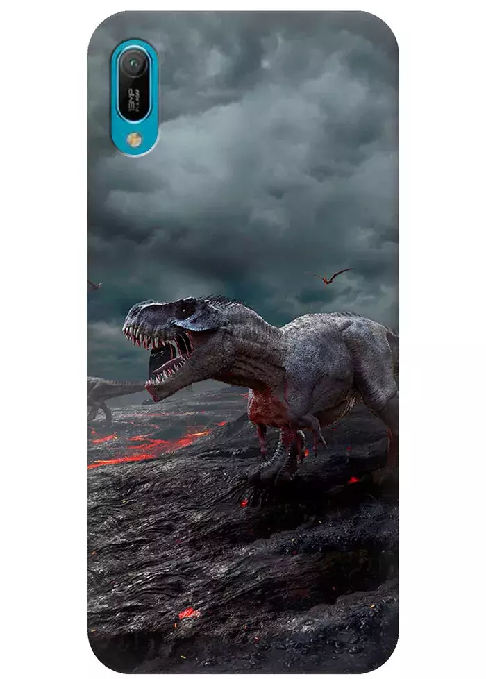 Чехол для Huawei Y6 2019 - Динозавры