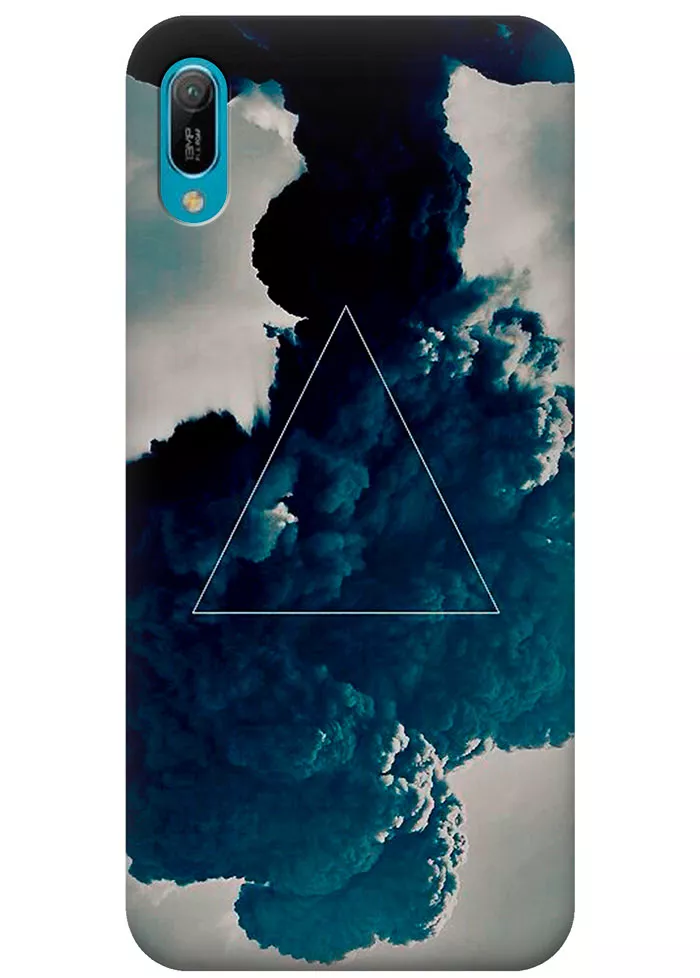 Чехол для Huawei Y6 Pro 2019 - Треугольник в дыму