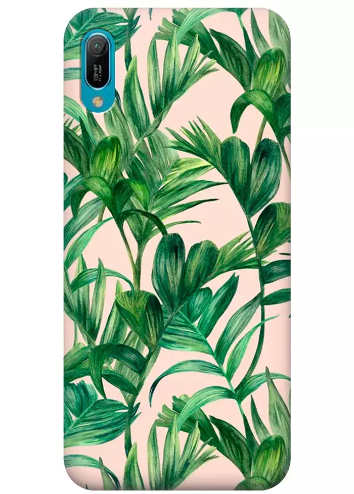 Чехол для Huawei Y6 Pro 2019 - Пальмовые ветки