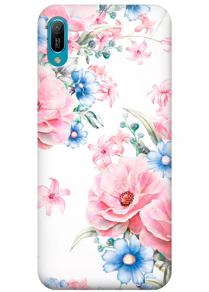 Чехол для Huawei Y6 Pro 2019 - Нежные цветы