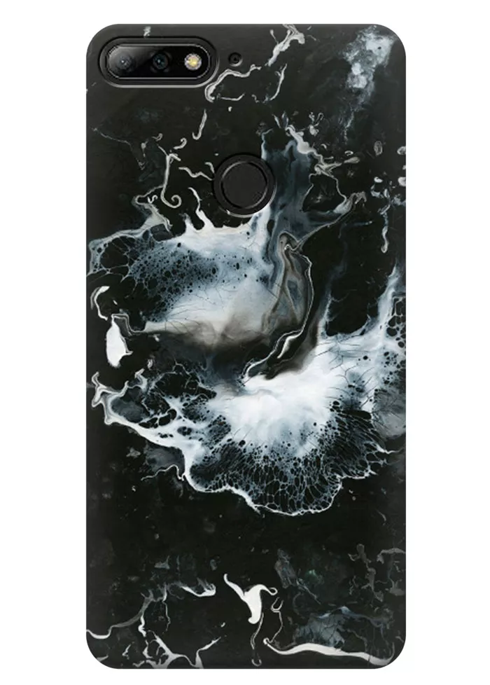 Чехол для Huawei Honor 7C - Всплеск мрамора