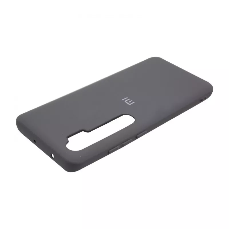 Чехол Silicone Cover Full Protective (AA) для Xiaomi Mi Note 10 Lite, Черный / Black