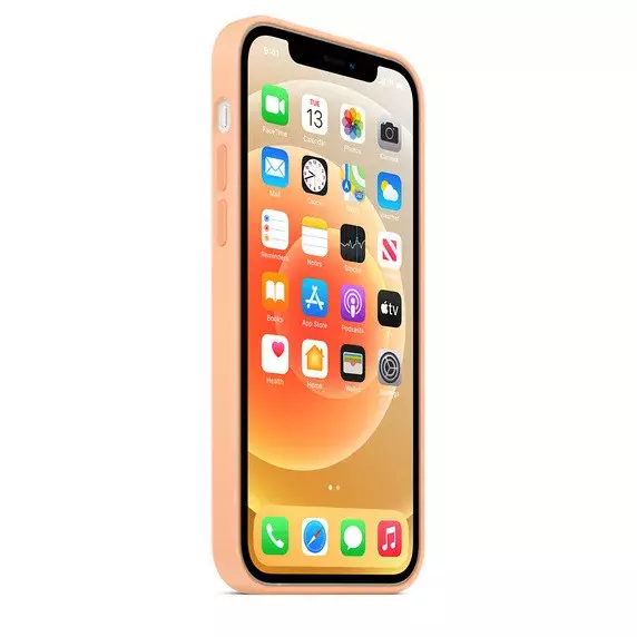 Чехол Silicone Case Full Protective (AA) для Apple iPhone 13 Pro Max (6.7"), Оранжевый / Cantaloupe