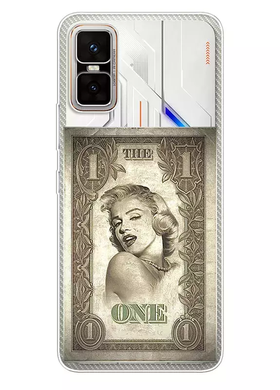 Силиконовый чехол для ВанПлюс 15 - The ONE Dollar with Marilyn Monroe