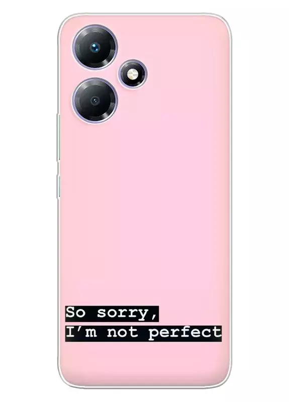 Infinix Hot 30i силиконовый чехол с картинкой - So Sorry