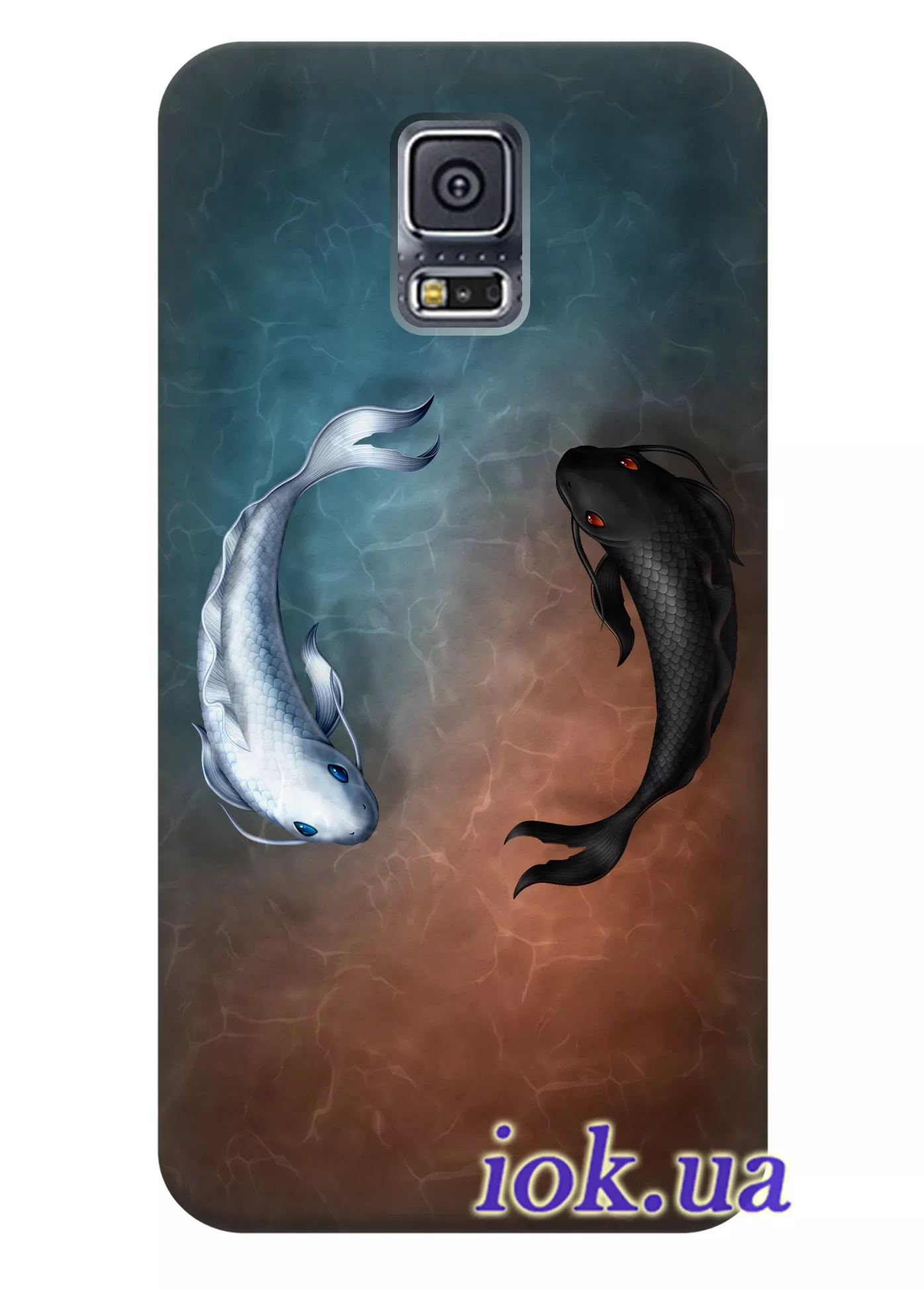 Чехол для Galaxy S5 Plus - Карпы