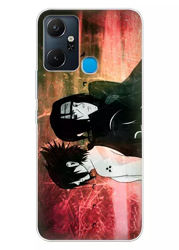 Чехол "Наруто Итачи и Саске" для Infinix Smart 6 Plus из силикона