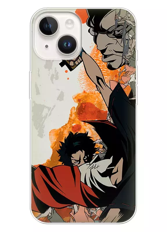 Айфон 14 чехол - Самурай Чамплу Samurai Champloo Муген побеждает врагов