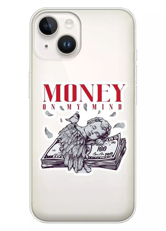 Силиконовый чехол для iPhone 14 - Money in my mind