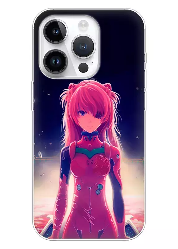 Чехол для iPhone 14 Pro - Евангелион уверенная Аска Лэнгли Сорью в униформе