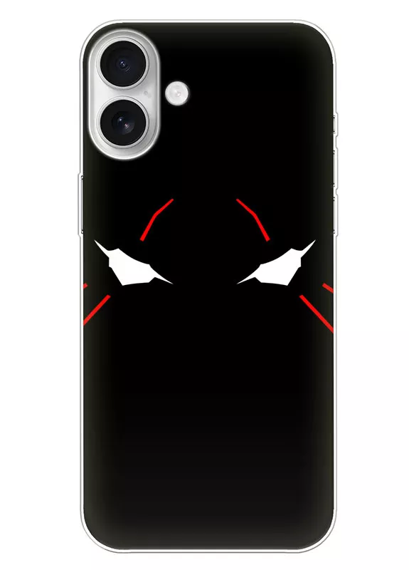 Чехол для iPhone 16 Plus - Евангелион Evangelion энергетические глаза крупным планом
