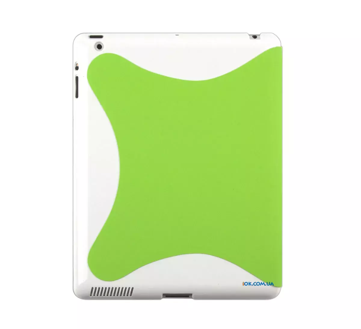 Полиуретановый чехол + SmartCover для iPad 2/3/4, белый с зеленым