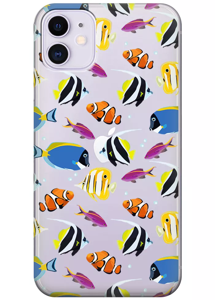 Чехол для iPhone 11 - Bright fish