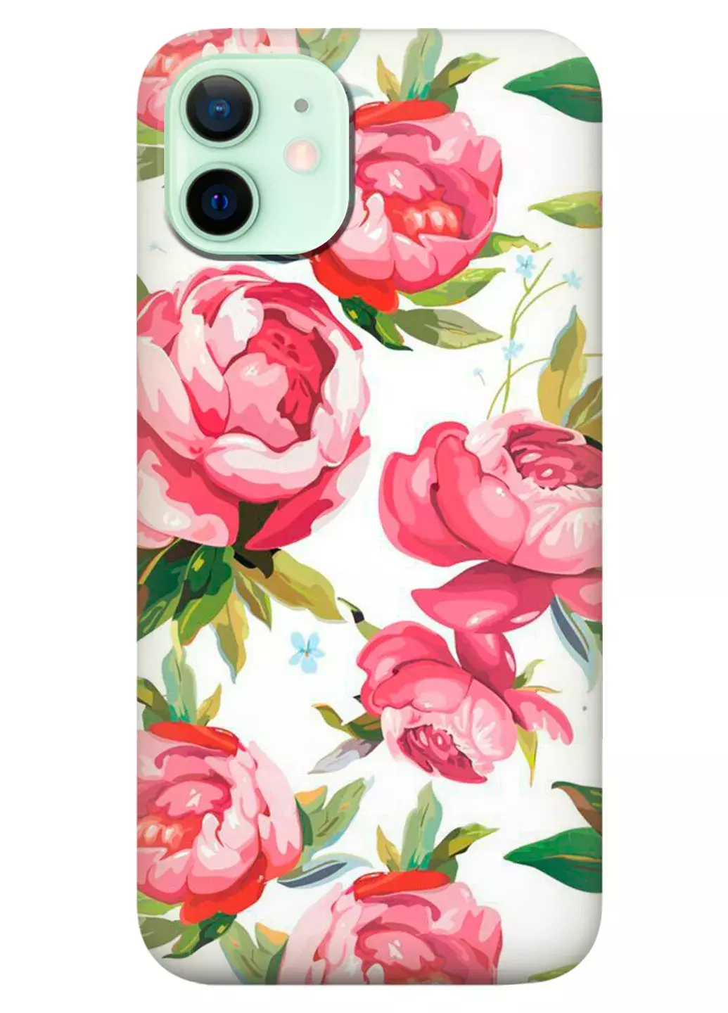 Чехол для iPhone 12 - Розовые пионы