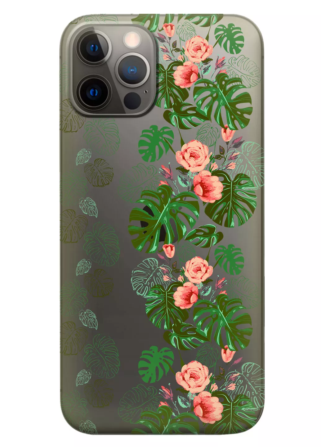 Чехол для iPhone 12 Pro - Тропические листья