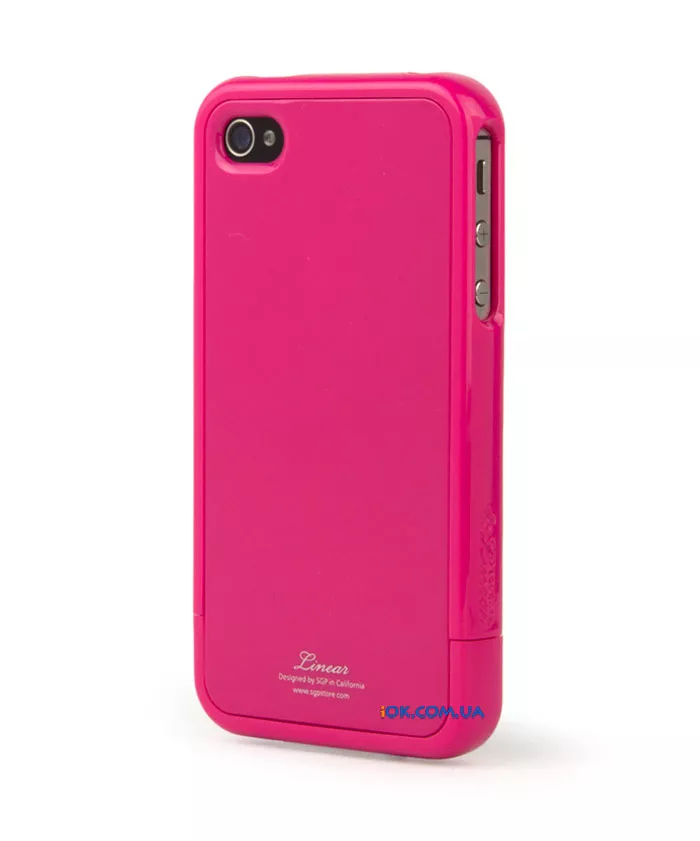 Чехол SGP Linear Color для iPhone 4/4S, розовый