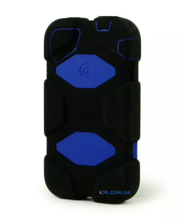Чехол Griffin Survivor Armored на iPhone 4/4s, черный с синим
