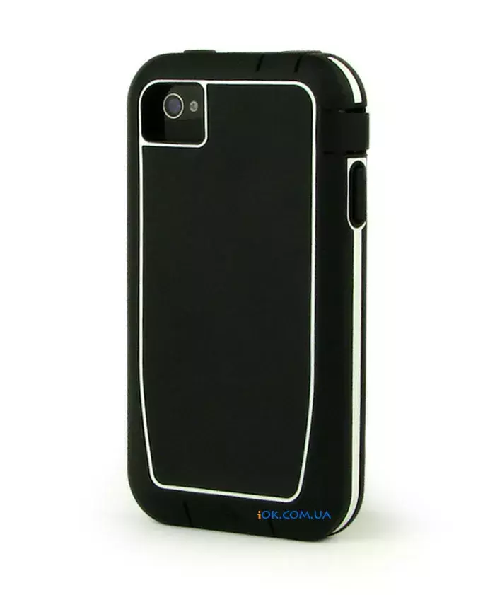 Резиновый чехол Case Mate Phantom на iPhone 4/4S, черный