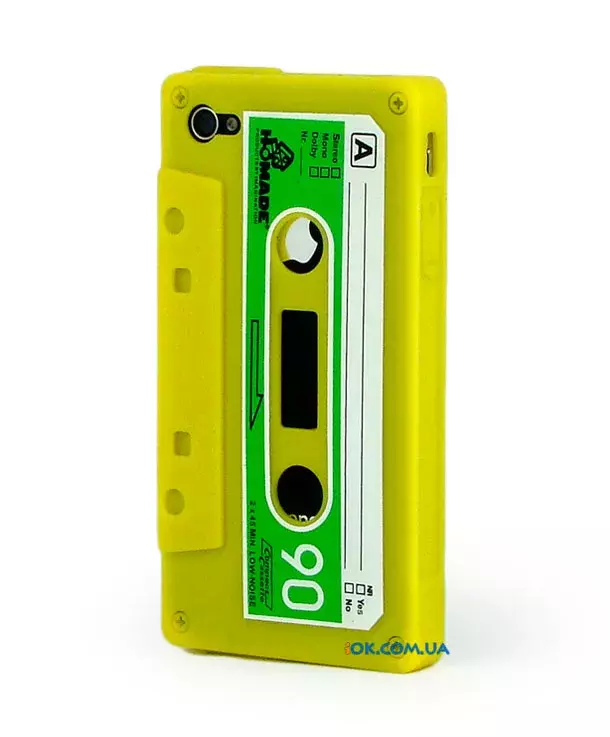 Чехол кассета для iPhone 4/4S, Желтая