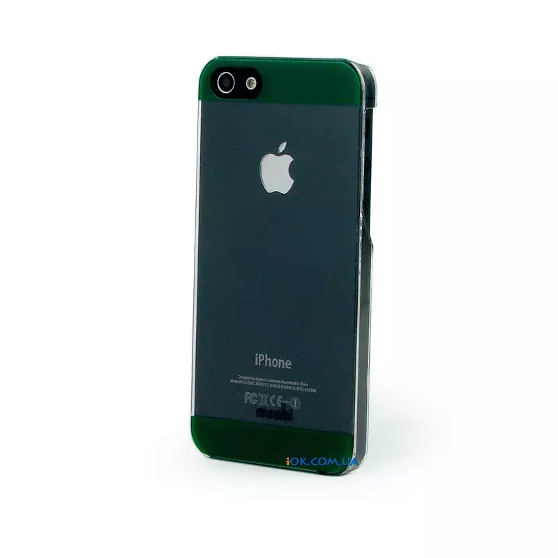 Чехол Moshi из прозрачного пластика для iPhone 5/5S, зеленые вставки