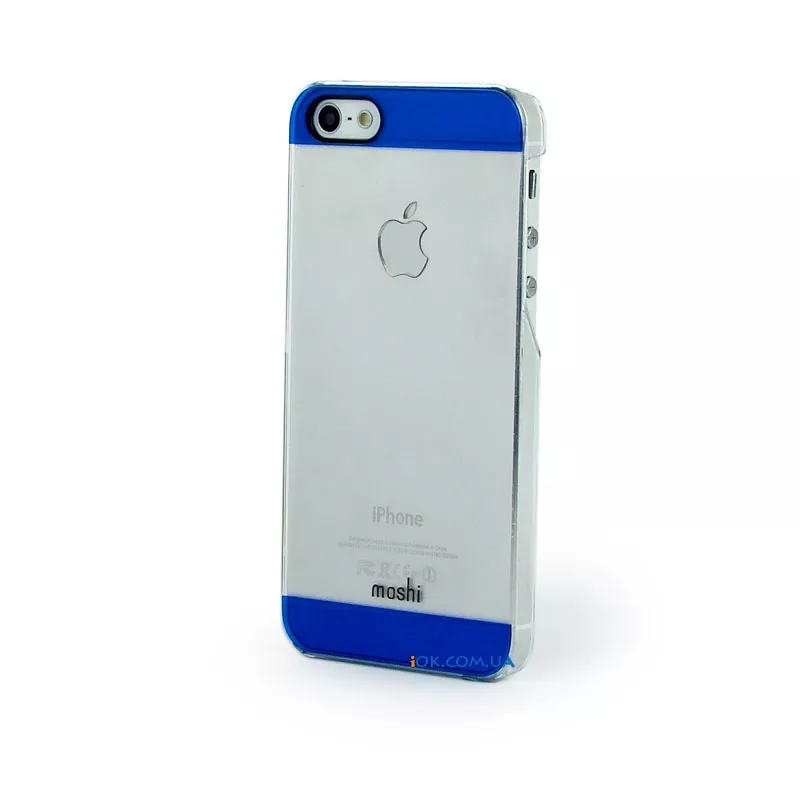 iPhone 5/5S полимерный тонкий чехол Moshi, синий