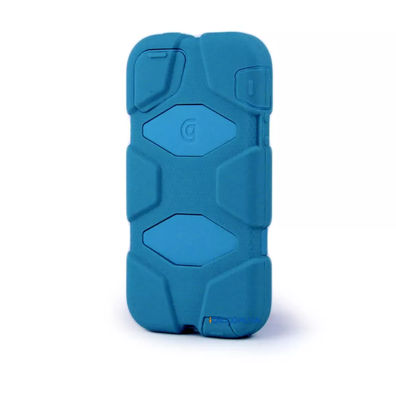 Резиновый противоударный чехол Griffin Survivor на iPhone 5, синий